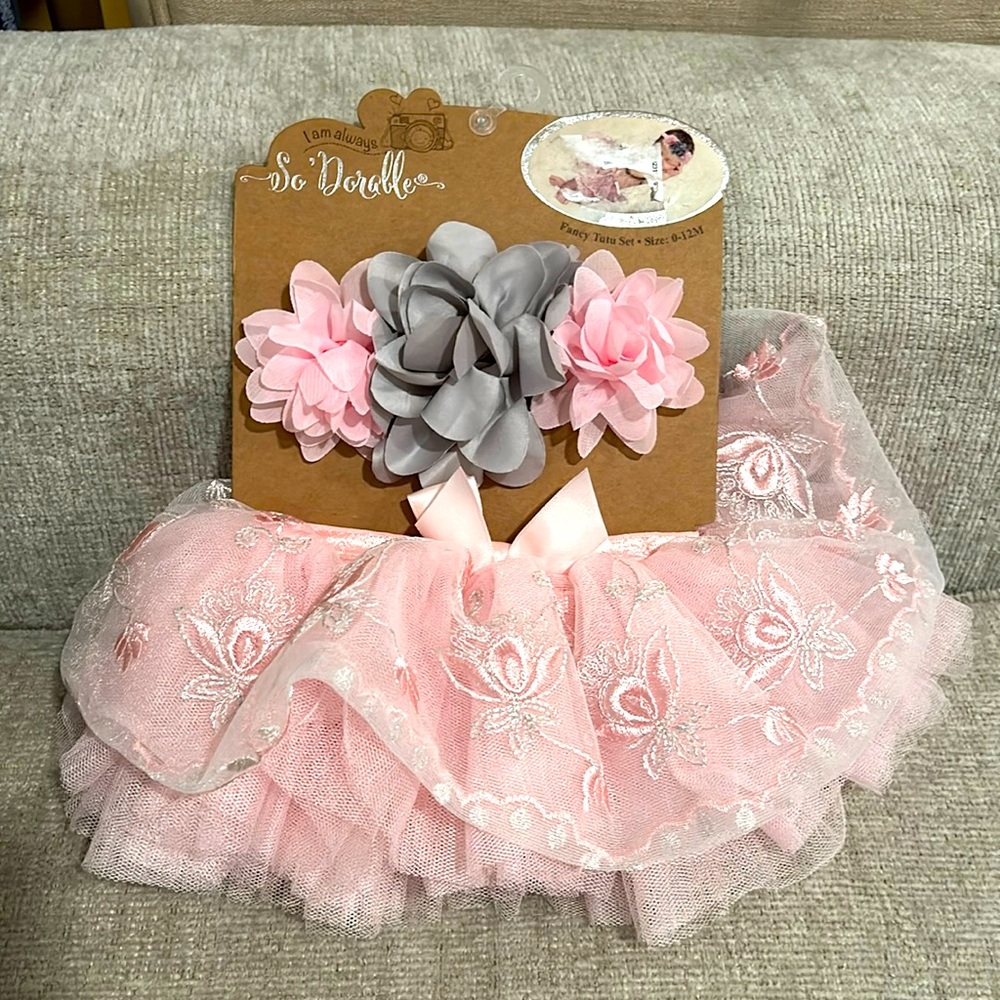 So Dorable Fancy Tutu Set 0-12 mo